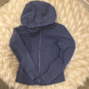 lululemon oversized scuba full zip blue size 6